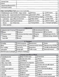 Police Vehicle Inspection Form Template Pdf