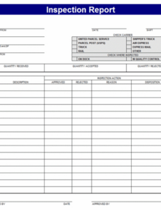 Printable Incoming Inspection Procedure Template Word