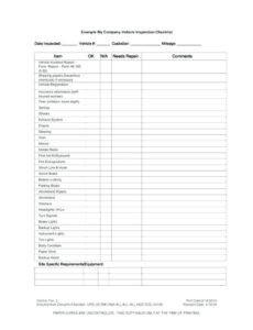 Professional Construction Site Inspection Form Template Doc Sample