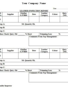 Professional Incoming Inspection Procedure Template Doc Example