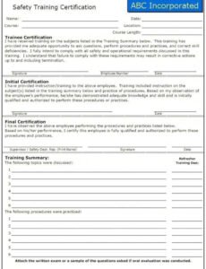 Professional Ladder Inspection Form Template