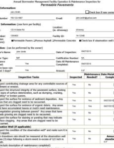 Roof Inspection Form Template Excel Example