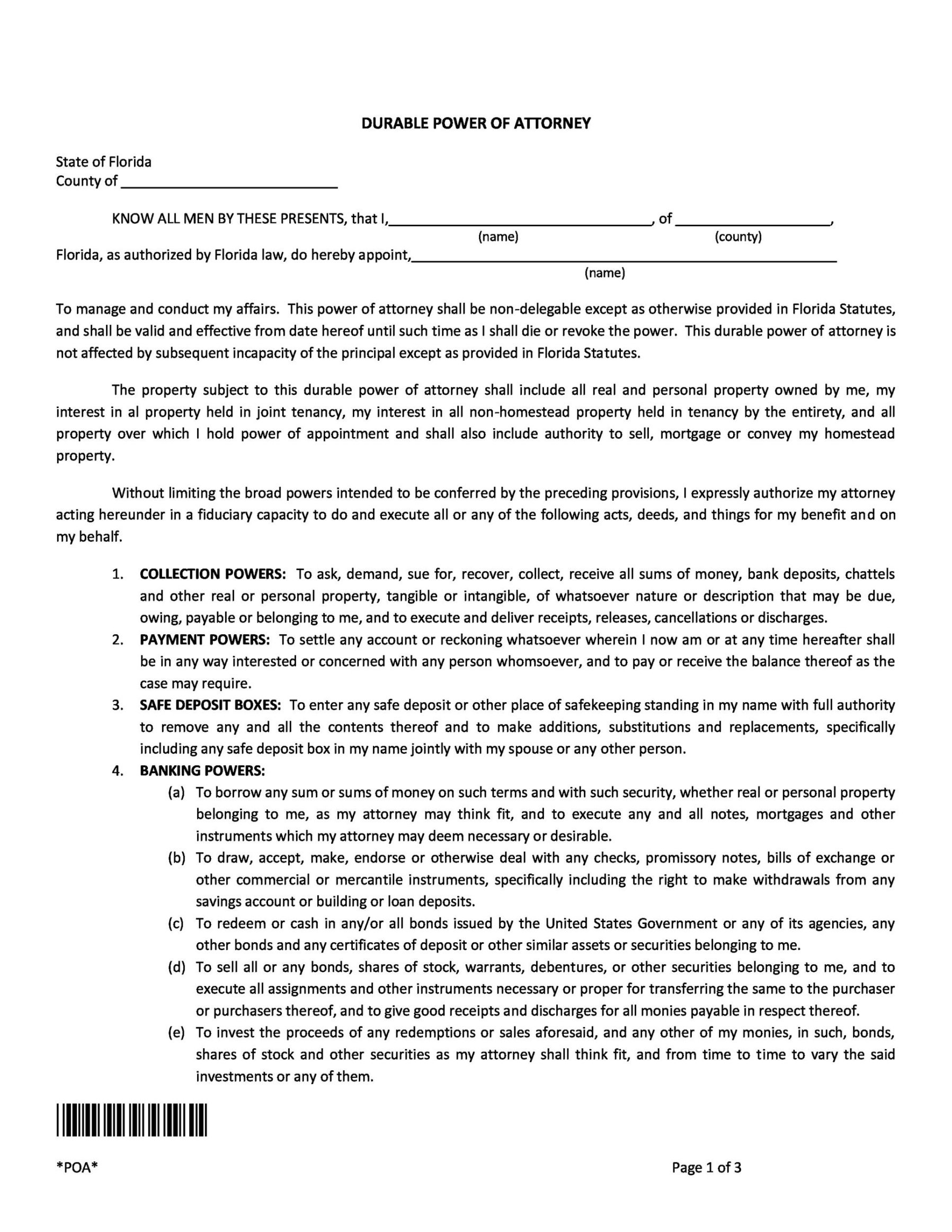 Editable Virginia General Power Of Attorney Template  Example