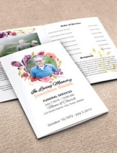 Best In Loving Memory Obituary Template Doc Sample