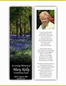 Costum In Loving Memory Obituary Template Pdf Sample