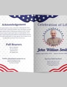 Printable Navy Veteran Obituary Template Doc