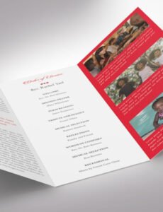 Red And Black Obituary Template Excel
