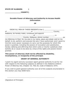 Best Hawaii General Durable Power Of Attorney Template Pdf Example