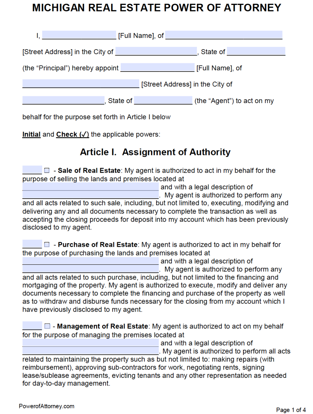 Costum Hawaii General Durable Power Of Attorney Template Excel