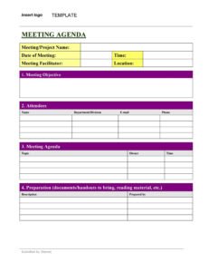 Free Minutes Of General Meeting Template Doc Sample
