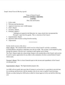 Minutes Of General Meeting Template Word Example