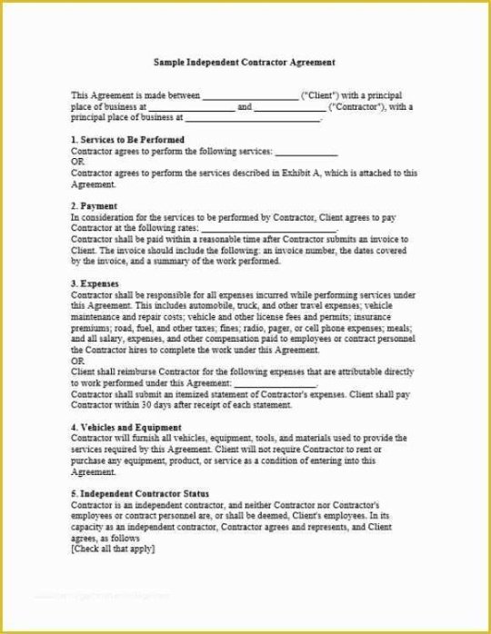 Best General Manager Contract Template Word Sample