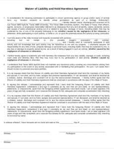 Editable General Disclaimer Form Template Doc Sample