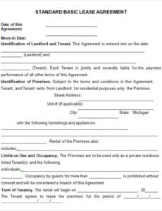 Editable General Lease Agreement Template