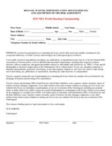 Free General Release Agreement Template Pdf Example