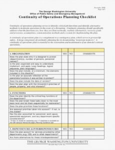 Printable General Safety Plan Template Doc Example