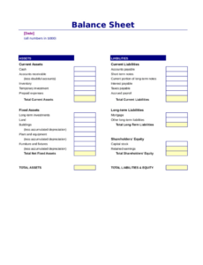 Best Condo Association Balance Sheet Template Excel Example