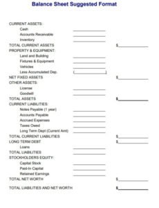 Editable Common Size Balance Sheet Template Doc Sample