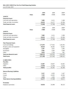 Editable Condo Association Balance Sheet Template Excel Sample