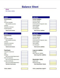 Best Law Firm Balance Sheet Template Pdf Example