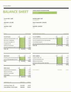 Best Monthly Personal Balance Sheet Template Pdf Example