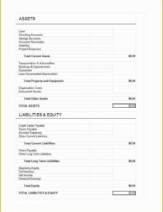 Best Net Worth Balance Sheet Template Excel Sample