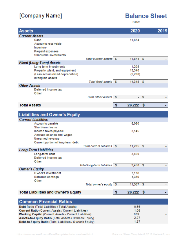 Costum End Of Day Balance Sheet Template Excel