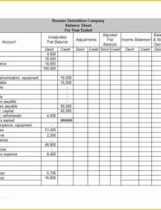 Costum Marital Balance Sheet Template  Sample