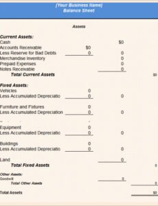 Free End Of Day Balance Sheet Template Excel Example