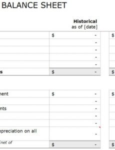 Llc Balance Sheet Template Doc