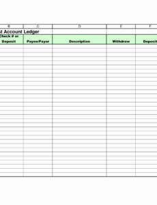 Printable Ledger Balance Sheet Template Excel
