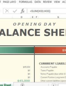 Professional End Of Day Balance Sheet Template Doc