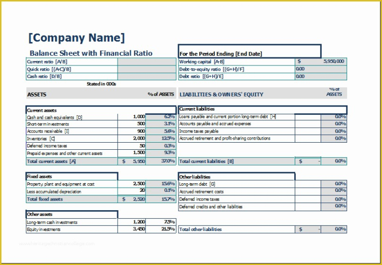 Professional Monthly Personal Balance Sheet Template Pdf Example