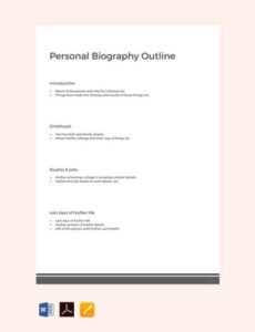 Best Biography Template For Funeral Doc Example