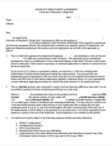 Contract For Work To Be Performed Template Doc