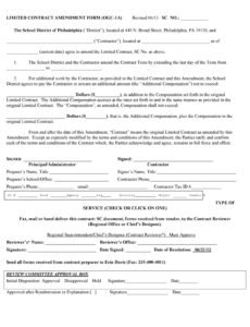 Costum Amendment Change Of Employment Contract Letter Template Pdf Example