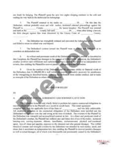 Costum Breach Of Contract Complaint Template Florida Word Example