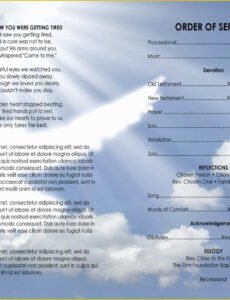 Costum Funeral Planning Declaration Template Excel Example