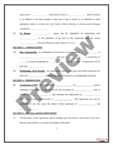 Editable Beauty Salon Contract Of Employment Template Word