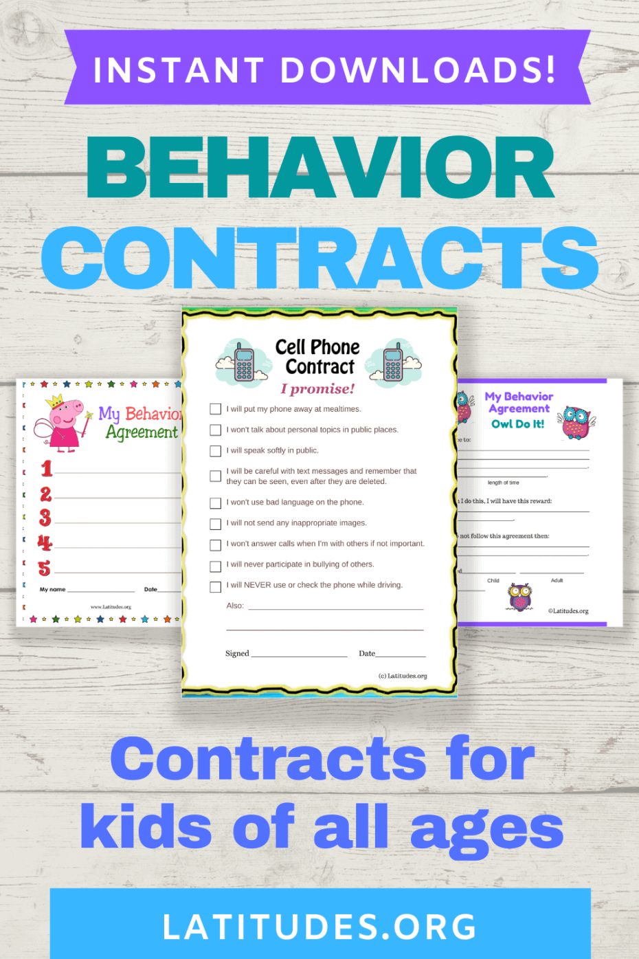 Editable Behavior Contract For Elementary Students Template Word Sample
