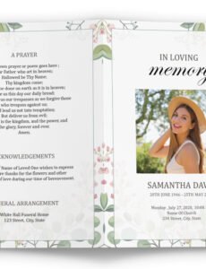 Editable Biography Template For Funeral Pdf Example
