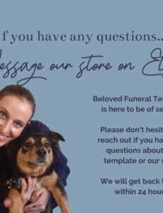 Editable Christian Funeral Program Template Doc Sample