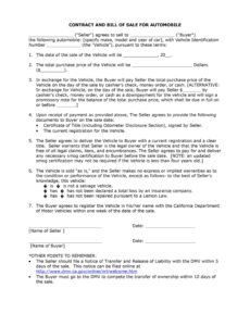 Editable Take Over Car Payments Contract Template  Sample