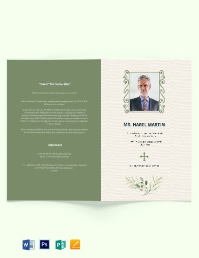 Free Catholic Funeral Mass Booklet Template Excel Example