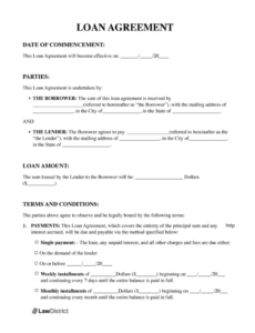 Printable Contract To Pay Back Money Template Pdf Example