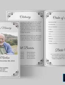 Printable Flyer For Funeral Template Excel Example