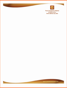 Professional Funeral Home Letterhead Template Excel Example