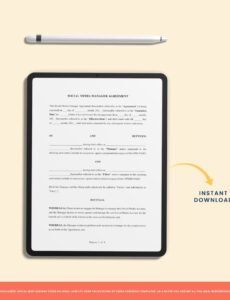 Professional Social Media Management Contract Template Pdf Sample