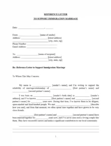 Best Affidavit Of Marriage For Immigration Template  Sample