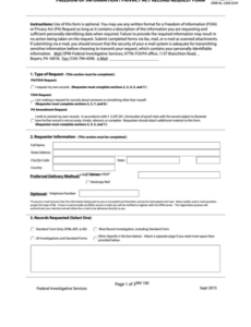 Best Freedom Of Information Act Request Template